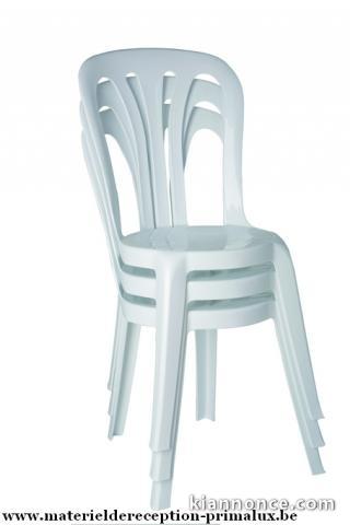 Chaise plastique Blanche pas cher