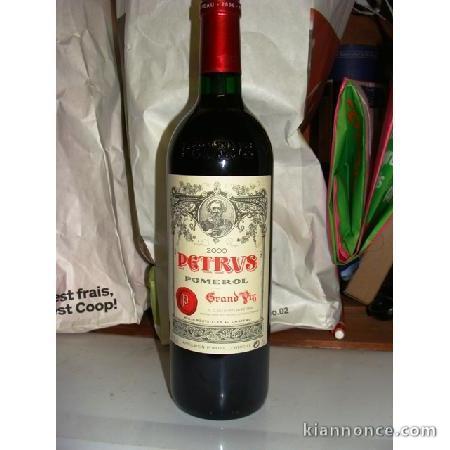 Vin rouge petrus 2000
