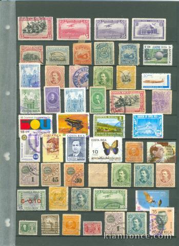 Echanges de timbres du Costa Rica.