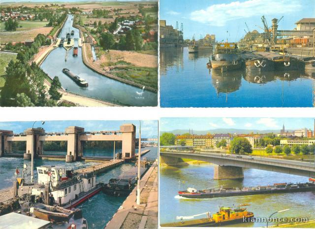 Cartes postales fluviales.