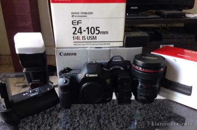 Canon EOS 5D Mark III + 24-105 serie L complet.