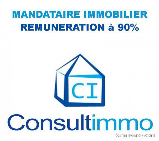 France entière : Recrute Mandataires immobilier Consultimmo à 90%