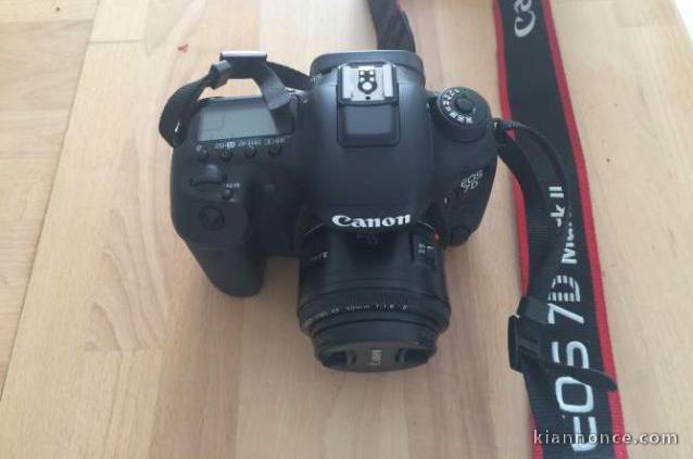 Canon eos 7D marck II + 50mm + trepieds manfrotto