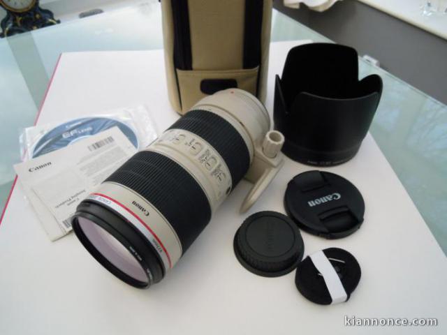 Téléobjectif Canon EF 70-200 mm f / 2.8 l is ii usm lens