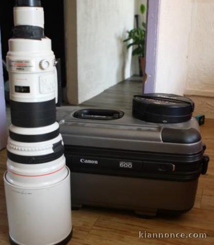 objectif canon 600 mm