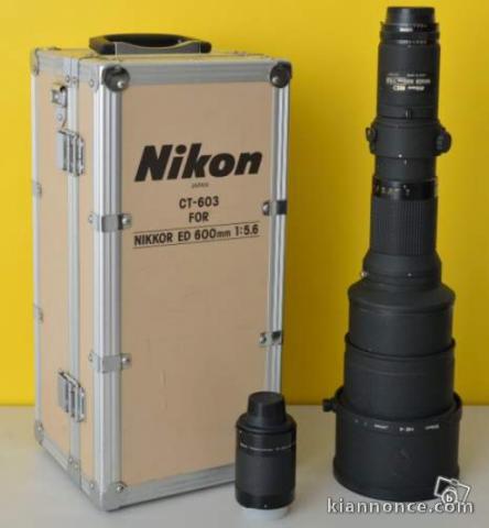 Objectif Nikon 600mm f 5.6 ED