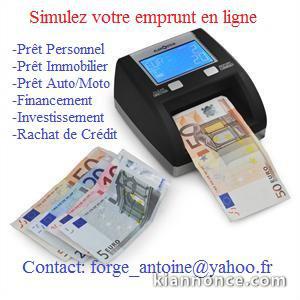 Offre générale de prêt entre particuliers rapide en France