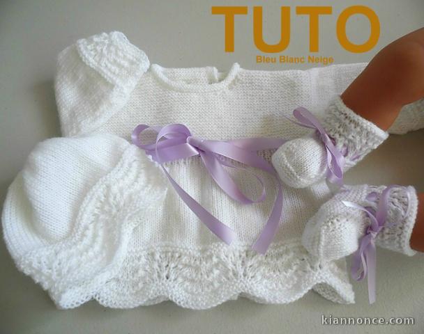 Explication TUTO trousseau layette bébé tricot