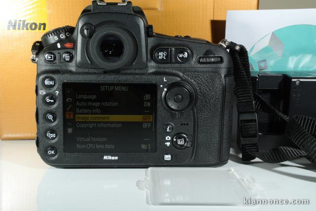 Nikon D810 encore sous garantie