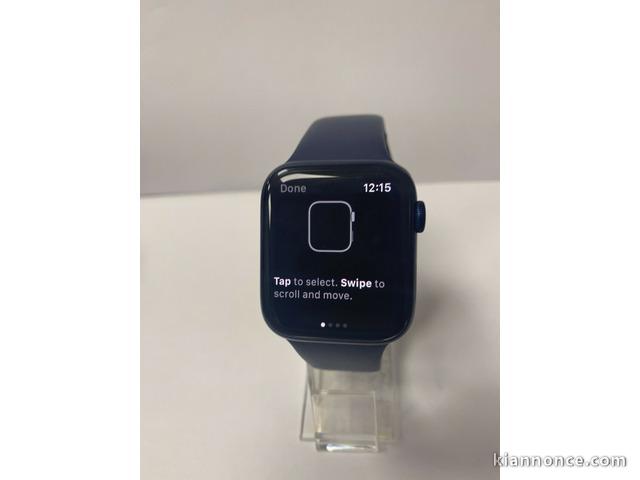 Apple Watch Series 6 (GPS) 44 mm bleu en aluminium et céramique