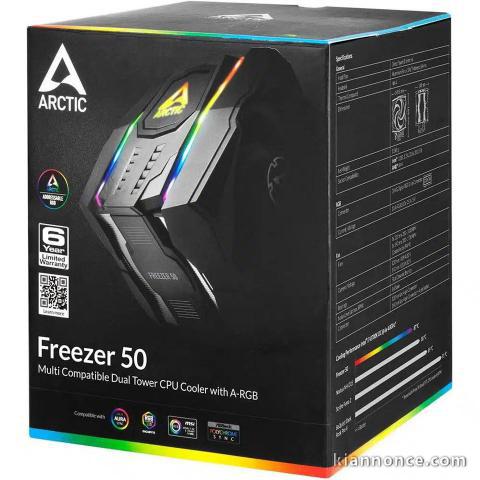 Gaming: ARCTIC Freezer 50 - Refroidisseur de CPU à Double tour