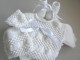 Cadeaux de naissance tricot laine bébé fait main