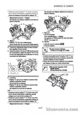 Manuel Atelier YAMAHA VMAX  1700 - 2009 - Fr.