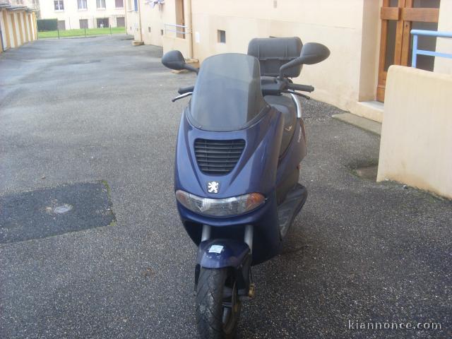 scooter peugeot 50cm bleu