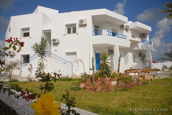 Bel appartement à 2m de la mer, location à Djerba Tunisie