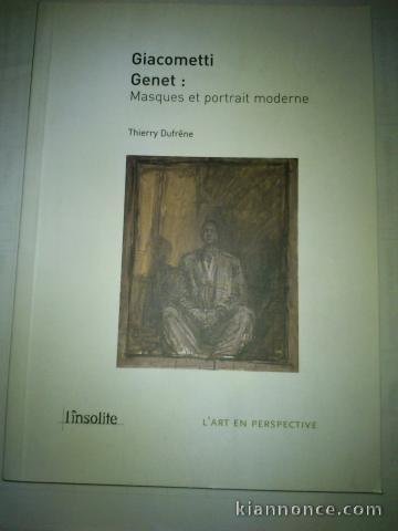Giacometti Genet , masques et portrait