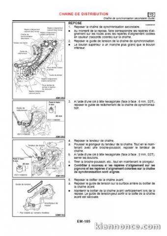 Manuel atelier Nissan Almera Tino Séries V10 - FR