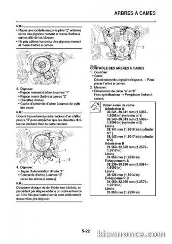 Manuel atelier YAMAHA MT-01 - 2005 - Fr.