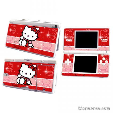 stickers hello kitty rouge pour nintendo ds lite ou dsi