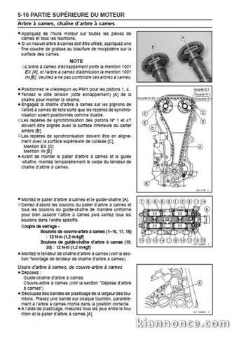 Manuel Atelier Kawasaki ZX-10R - 2004 - Fr.