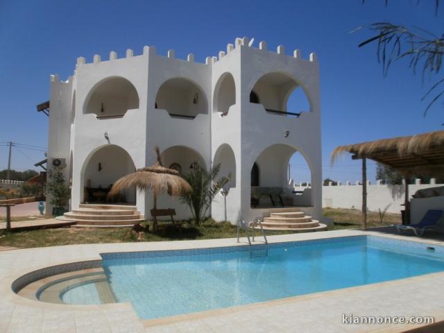 location appartement meublé pas cher Djerba Tunisie Villa Yasmina