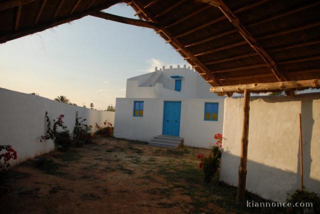 location maison meublée pas cher Djerba Tunisie Dar Dhiafa 