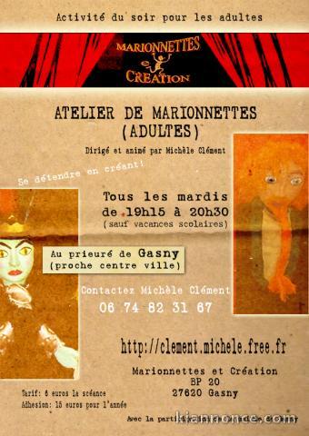 Atelier marionnettes adultes