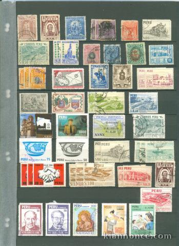 Echanges timbres du Pérou.