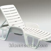 BAIN DE SOLEIL PVC BLANC