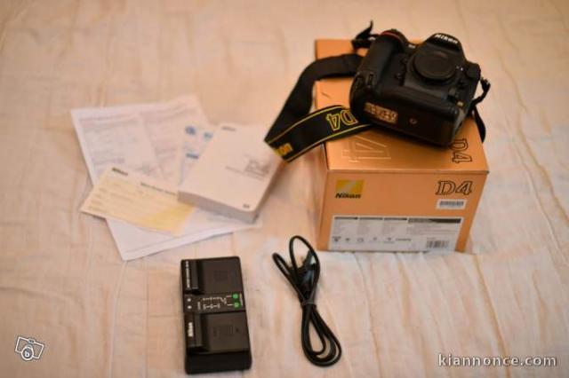 Nikon D4 + objectif encore sous garantie