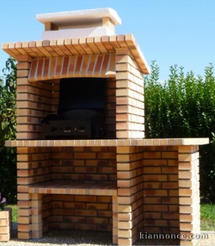 BARBECUE EN BRIQUE LEOPARD FF REF 103