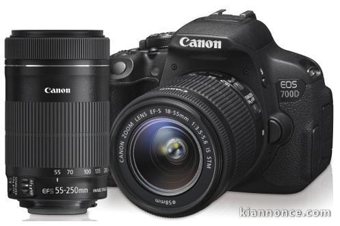 Canon EOS 700D + 18-55 MM ET 55-250 MM