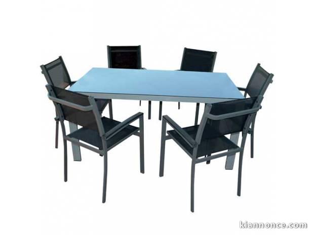 Ensemble nova table et fauteuils 6 ou 8 pers