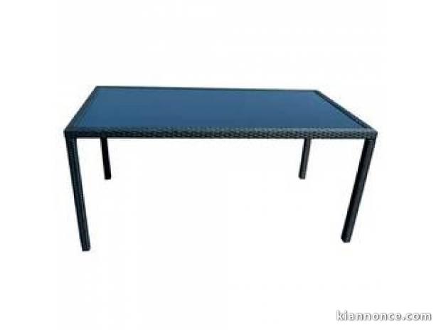ENSEMBLE BOHEME 8 personnes Table 8 fauteuils