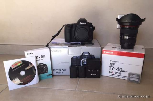 Canon 5D Mark III + Objectif 17-40mm + 70-300mm L