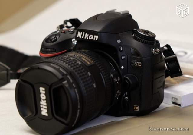 Nous donnons notre appareil photo reflex NIKON D610 FX