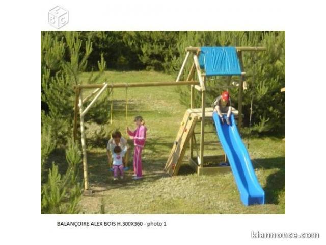 Balançoires bois - aires de jeux pour enfants