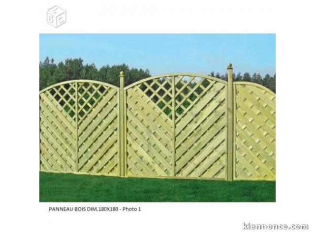 Panneaux cloture bois - treillis decoratifs