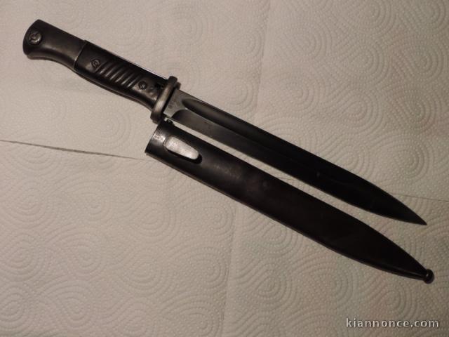 Je vends cette bayonette allemand Mauser, F. Herder1940, origine