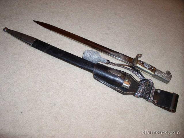 Je vends cette bayonette allemand Mauser, Alcoso, origine