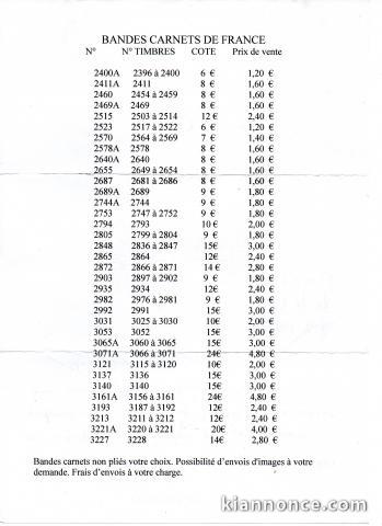 2- BANDES CARNETS DE FRANCE