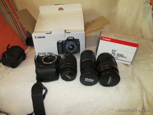 Canon EOS 70D 20,2 MP SLR + plus objectif w / EF-S