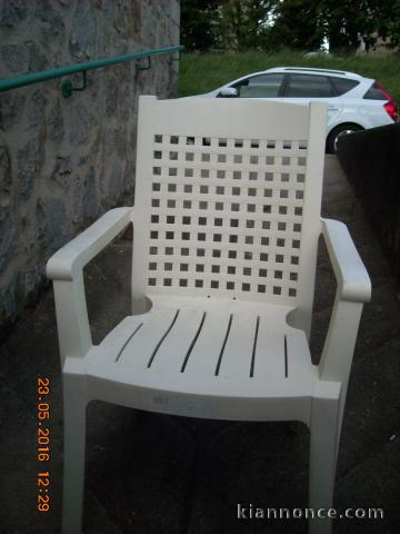 fauteuil pvc pour campign jardin