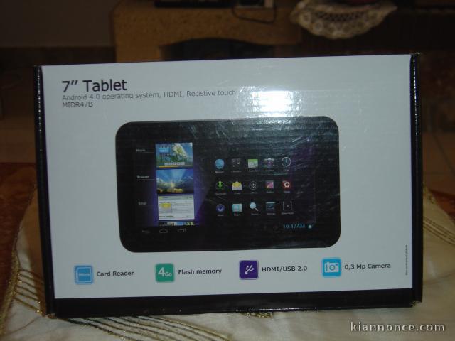 tablette 7 pouces  neuve android