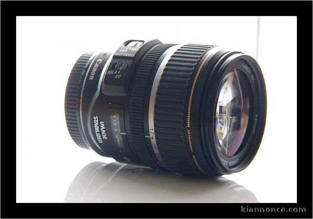 Vends objectif CANON 17-85 mm EF-S F4-5.6 IS USM