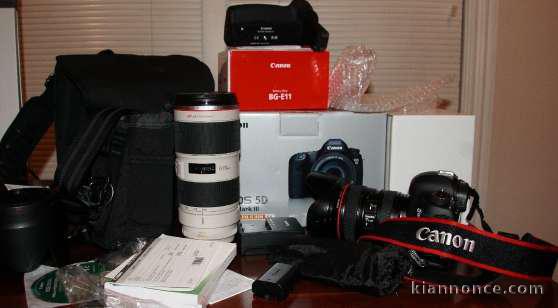 Objectif et CAnon EOS 5D Mark III compl