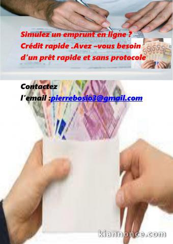 Offre de prêt rapide et sérieux