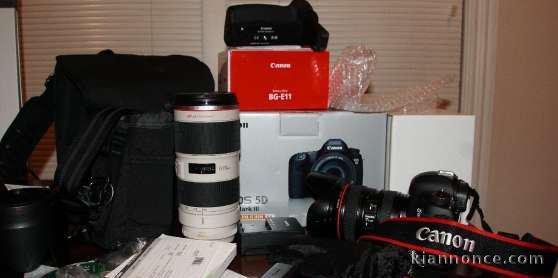 Objectif et CAnon EOS 5D Mark III compl