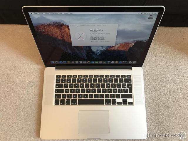 MacBook Pro 15" Retina Intel Quad Core i7 @ 2.5Ghz