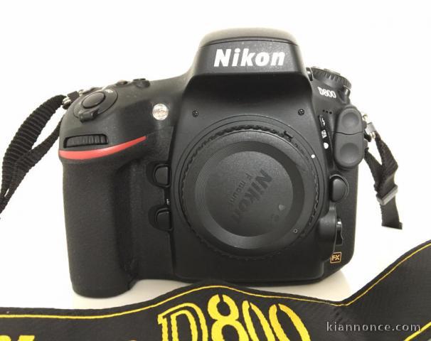 Nikon D800 sous Garantie 